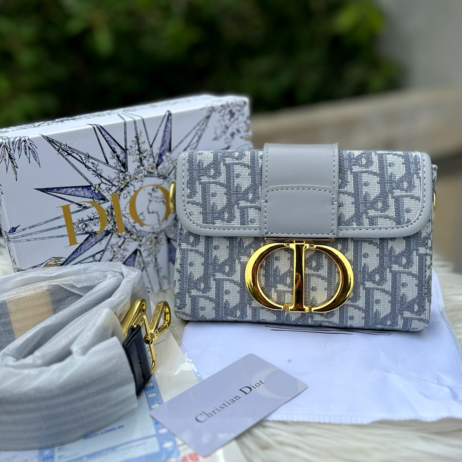 Dior bag grey online