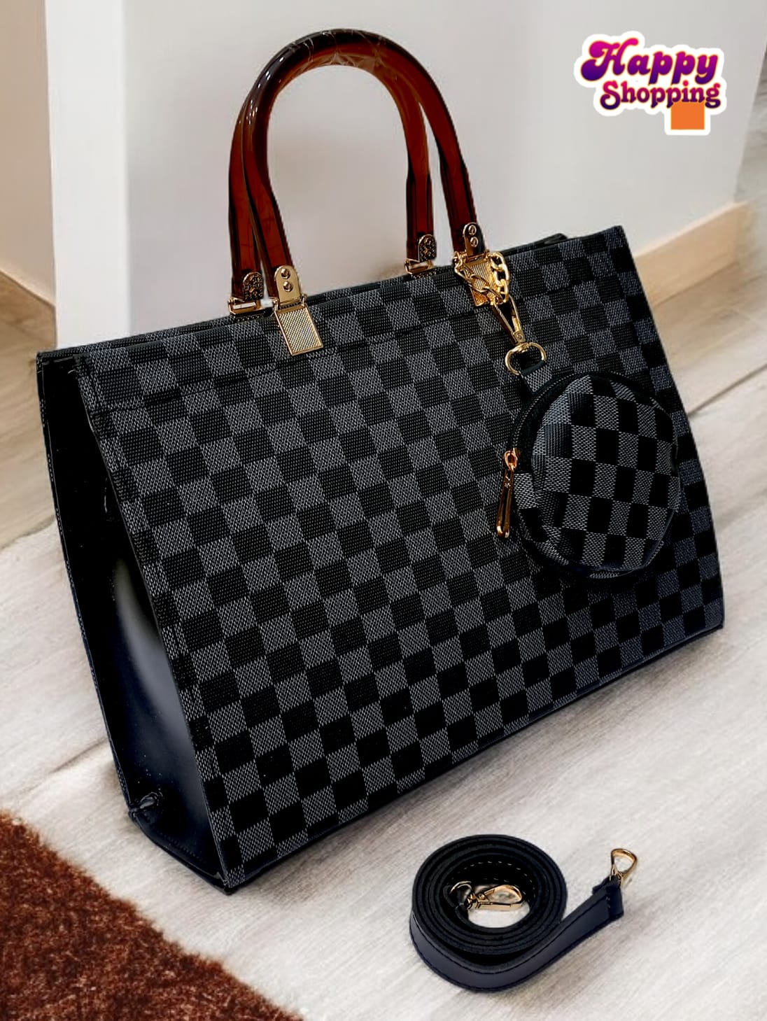 Large black louis vuitton bag on sale