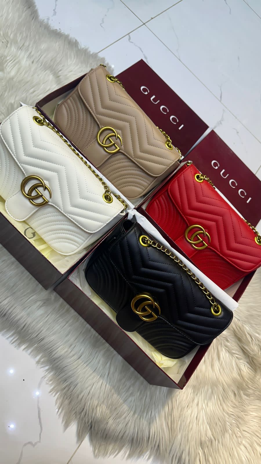 Premium GUCCI Marmont Women Bag (Red)