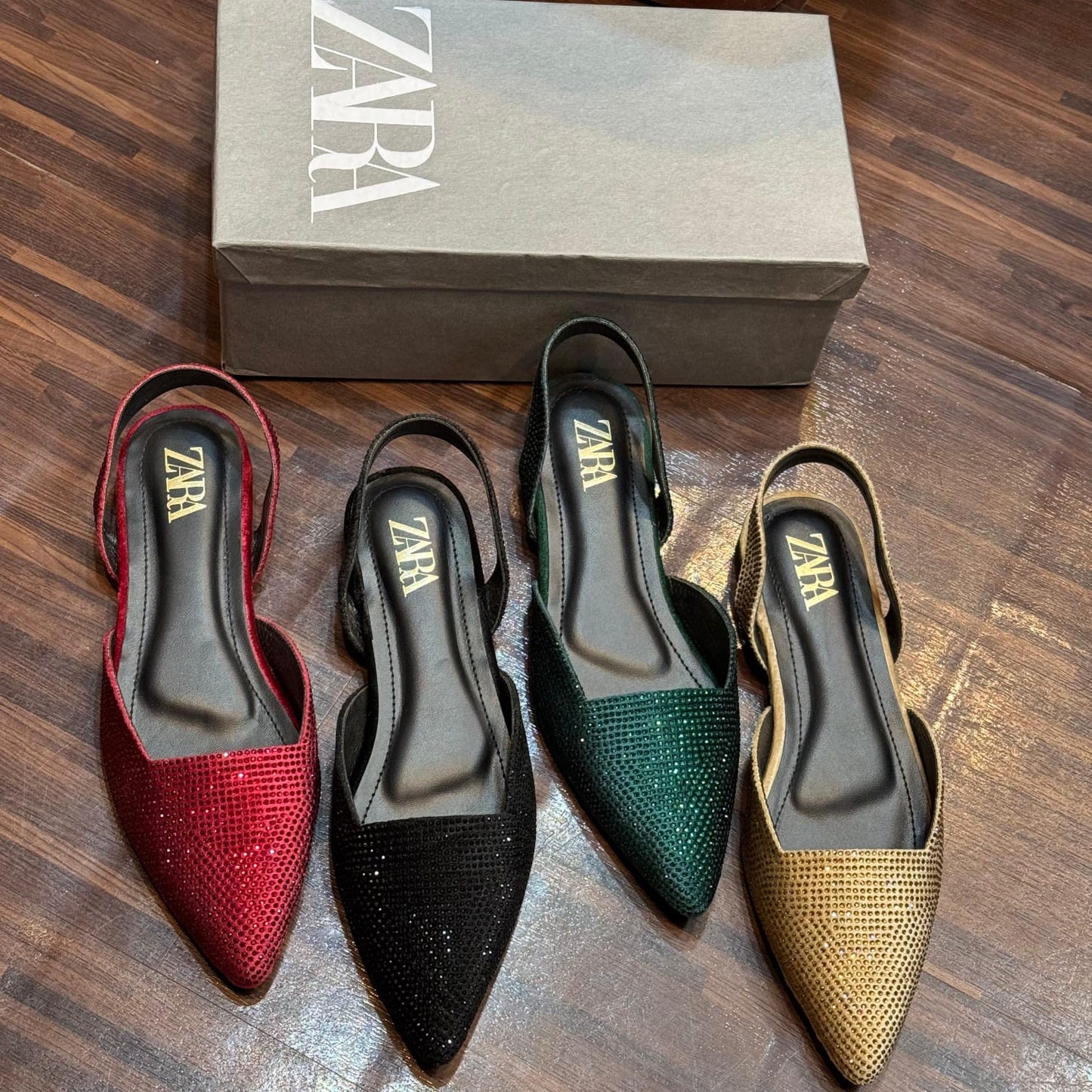 Zara Stone Flat (black)