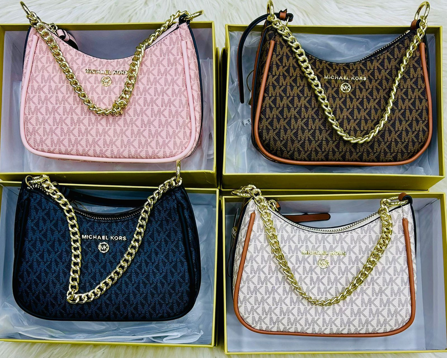 Premium Michael Kors Crossbody & Handy Bags - Official Model with Box & Card (Brown)