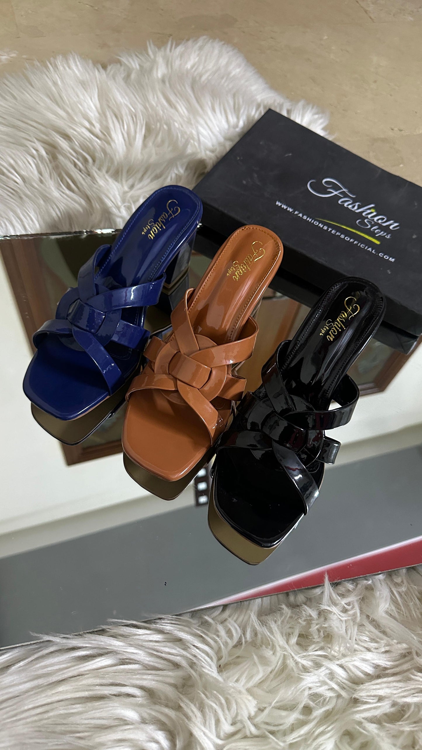Fashionsteps Block Heel – Elegant & Stylish (Blue)