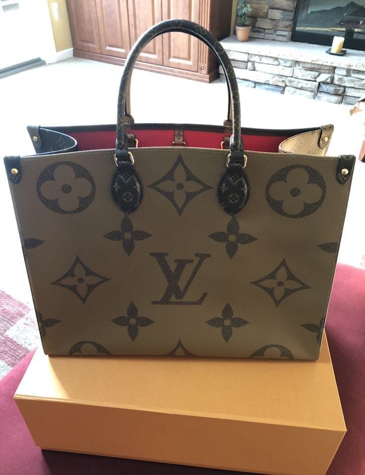 Louis Vuitton Women Tote Bag – Elegant & Spacious (Brown-Origional)