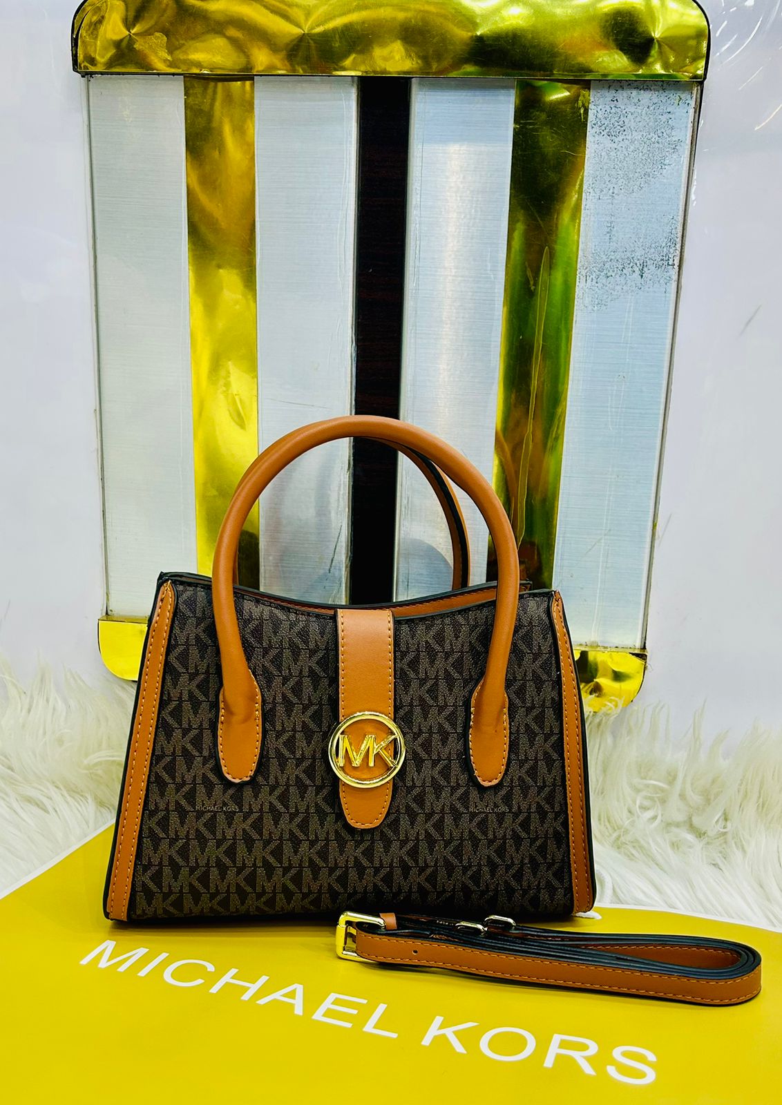 MICHAEL KORS-Inspired Handbag β High Quality Women Bag (Elegant & Durable)(Brown)