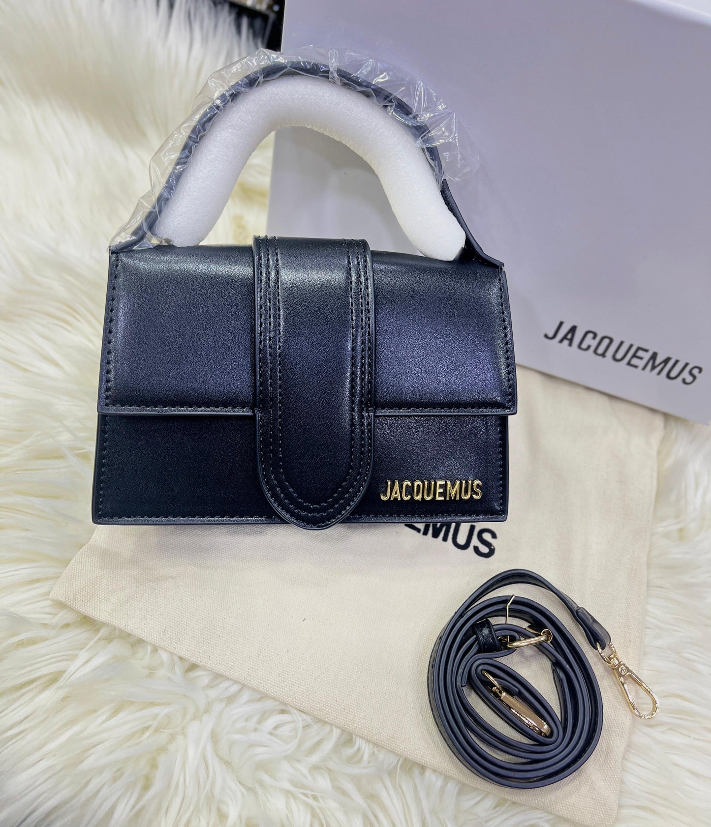 Jacquemus Mini Le Grand Bambino Tote – Premium Designer Women Bag (Black)