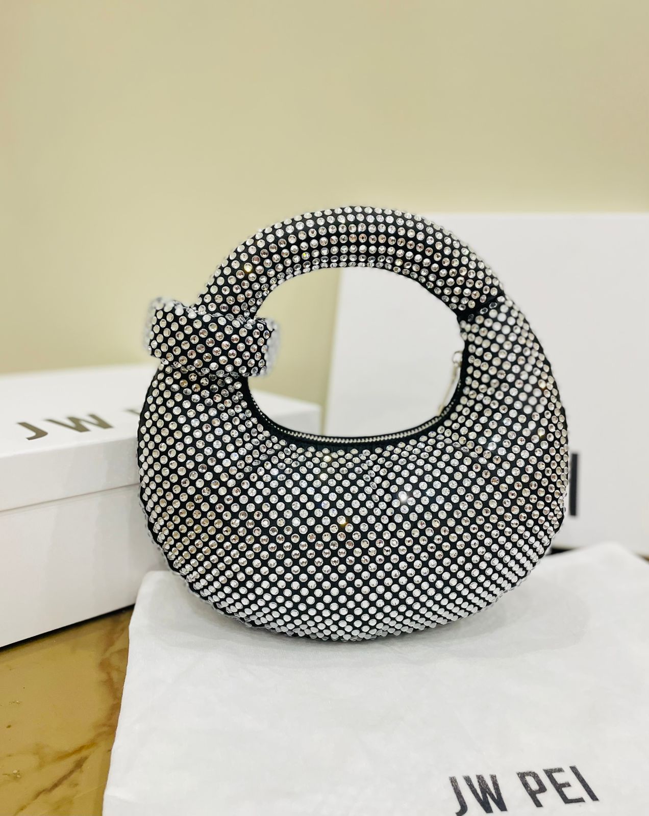 JW PEI (Bridal Series) – Premium Quality Women Bag (Black/White)