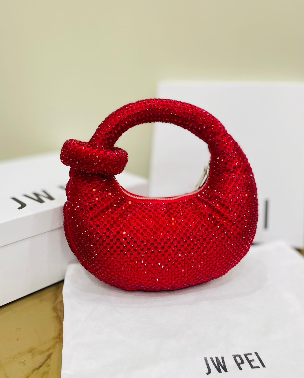 JW PEI (Bridal Series) – Premium Quality Women Bag (Red/Maroon)