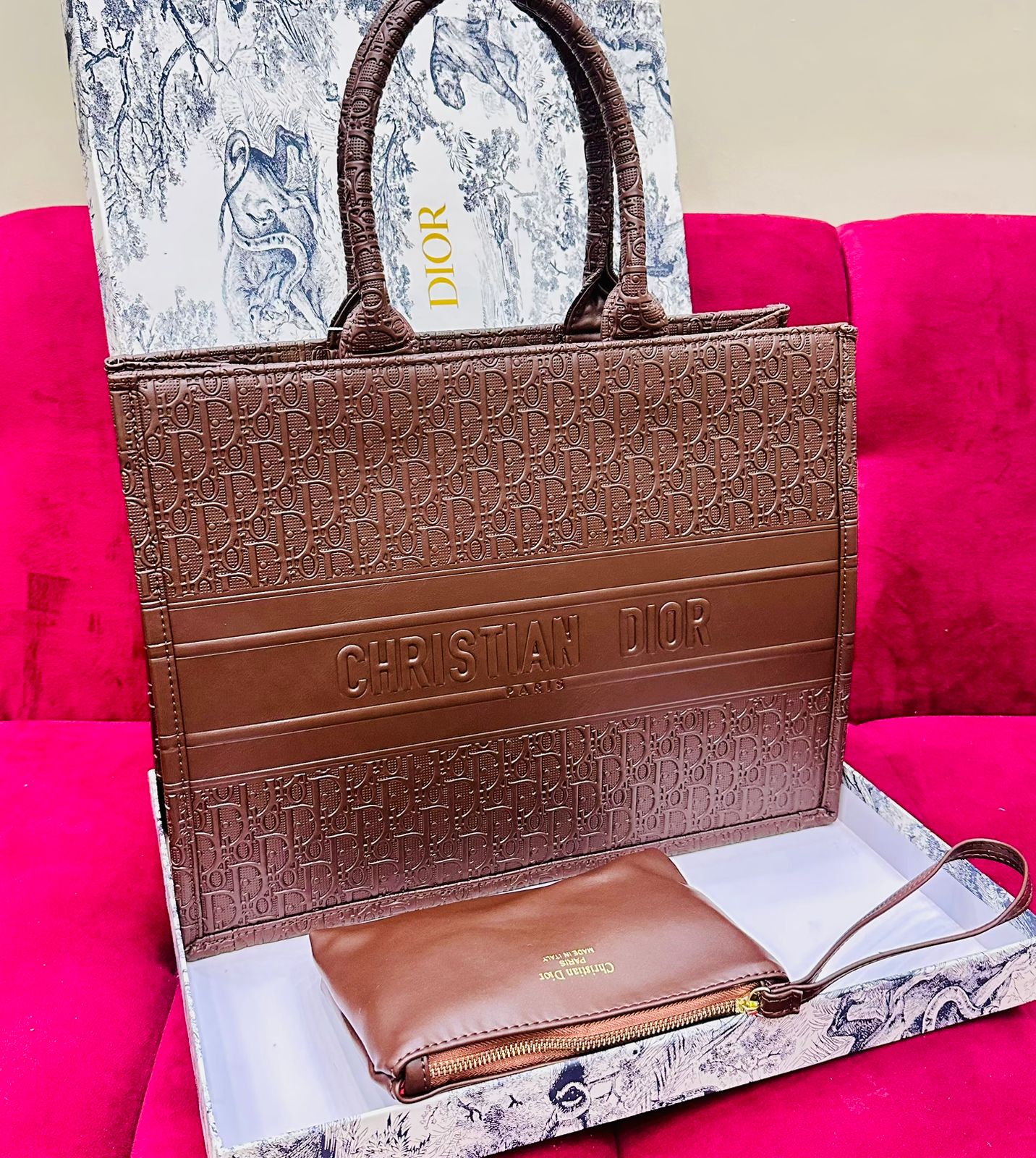 Dior Tote Women Bag – Premium Quality & Iconic Style (Brown 2)