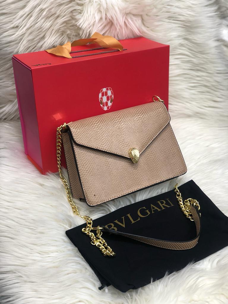 BVLGARI – Luxury Women Bag with Brand Box (Brown 2)