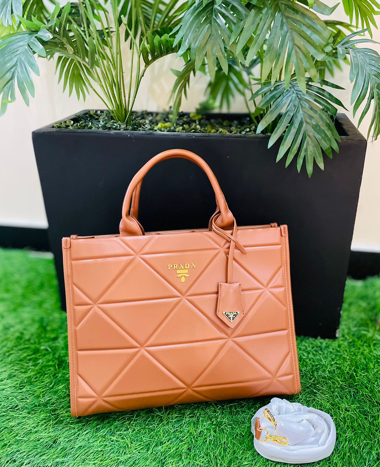 PRADA Jumbo Size Women Bag – Premium Quality & Iconic Style (Brown)