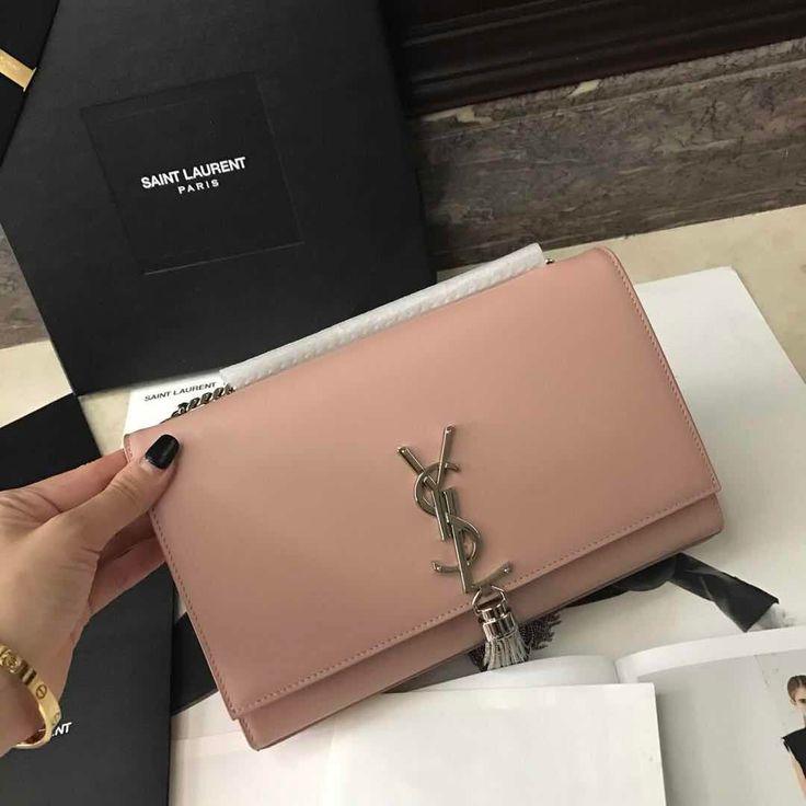 YSL High Quality Women Crossbody Bag – Elegant & Iconic (Pink/Silver)