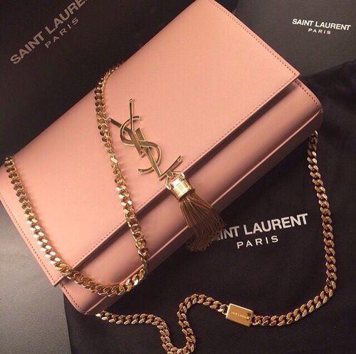 YSL High Quality Women Crossbody Bag – Elegant & Iconic (Pink/Gold 2)