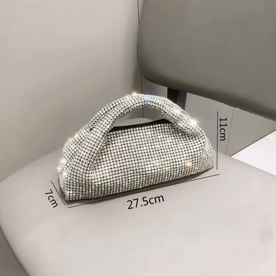 Unique Bridal Women Bag β Hand & Shoulder Chain Carry (Black)