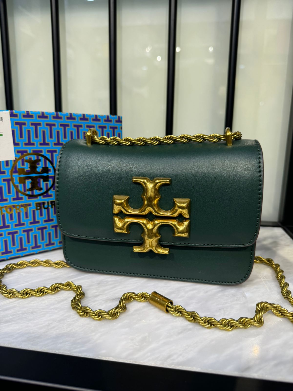 Tory Burch Small Eleanor Bag β Elegant, Compact & Iconic (Green)
