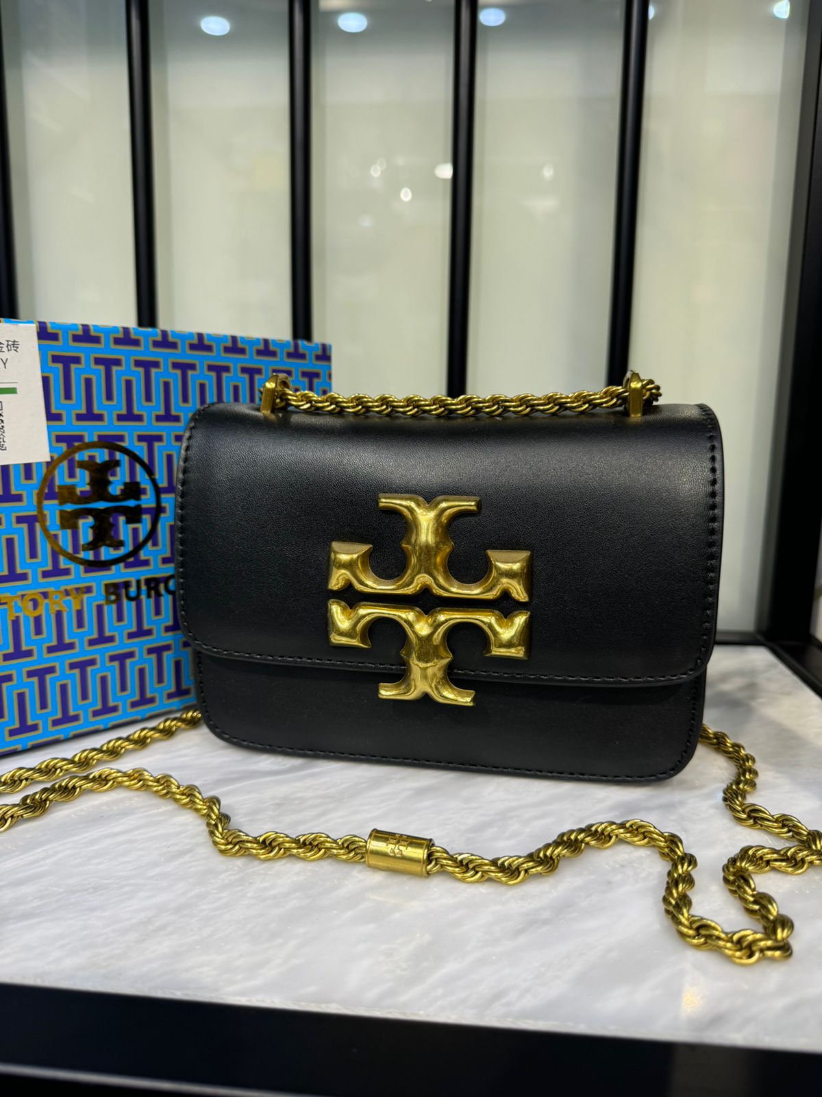 Tory Burch Small Eleanor Bag β Elegant, Compact & Iconic (Black)