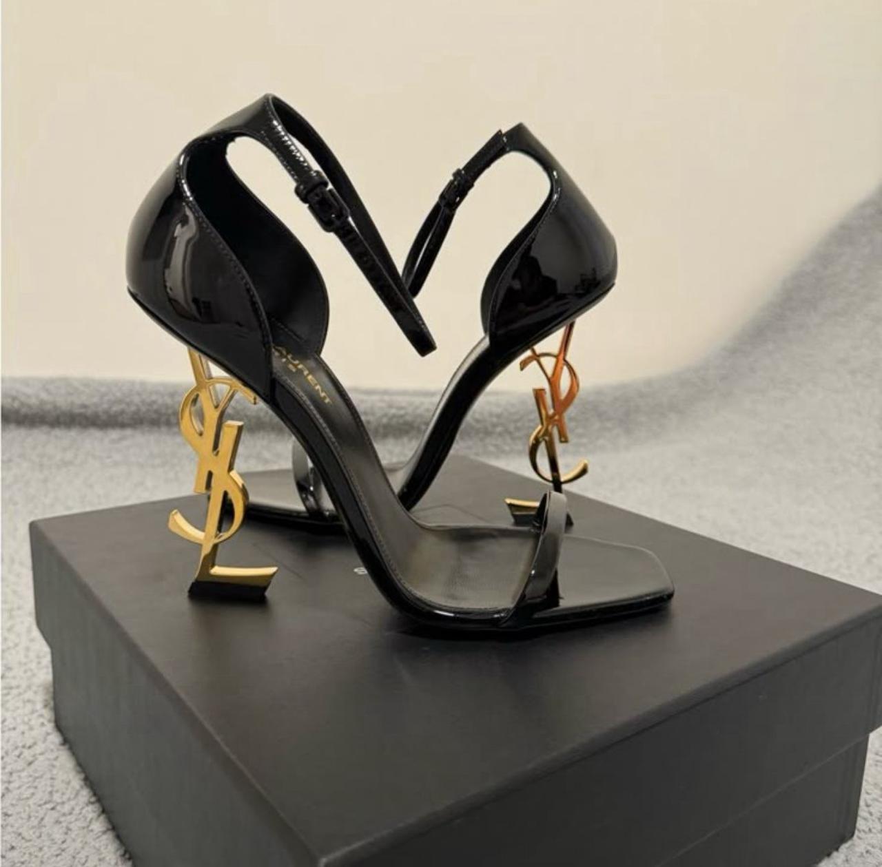 YSL Heels β Iconic Elegance with Every Step (Black)