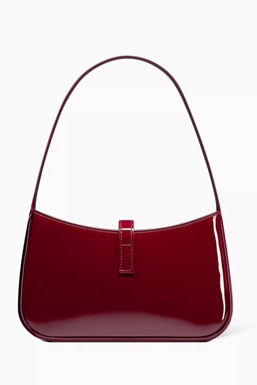 SAINT LAURENT – Le 5 à 7 Hobo Shoulder Bag (Maroon)