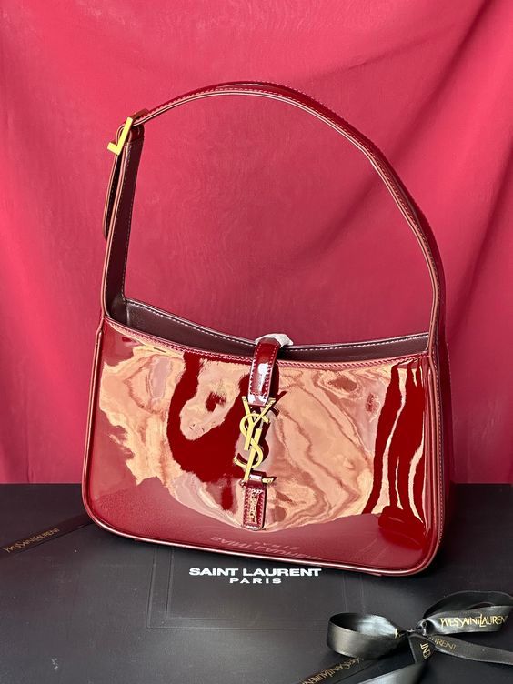 YSL Hobo Crossbody Bag – Chic & Iconic (Red)