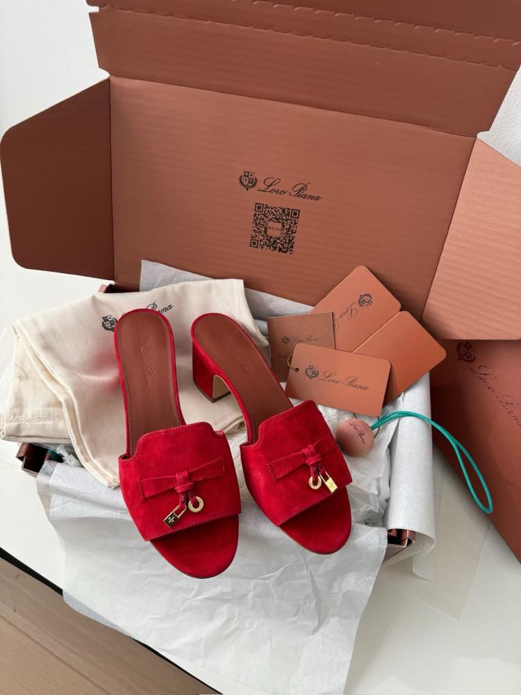 LORO PIANA SUMMER CHARMS – Women Sandals (Red)