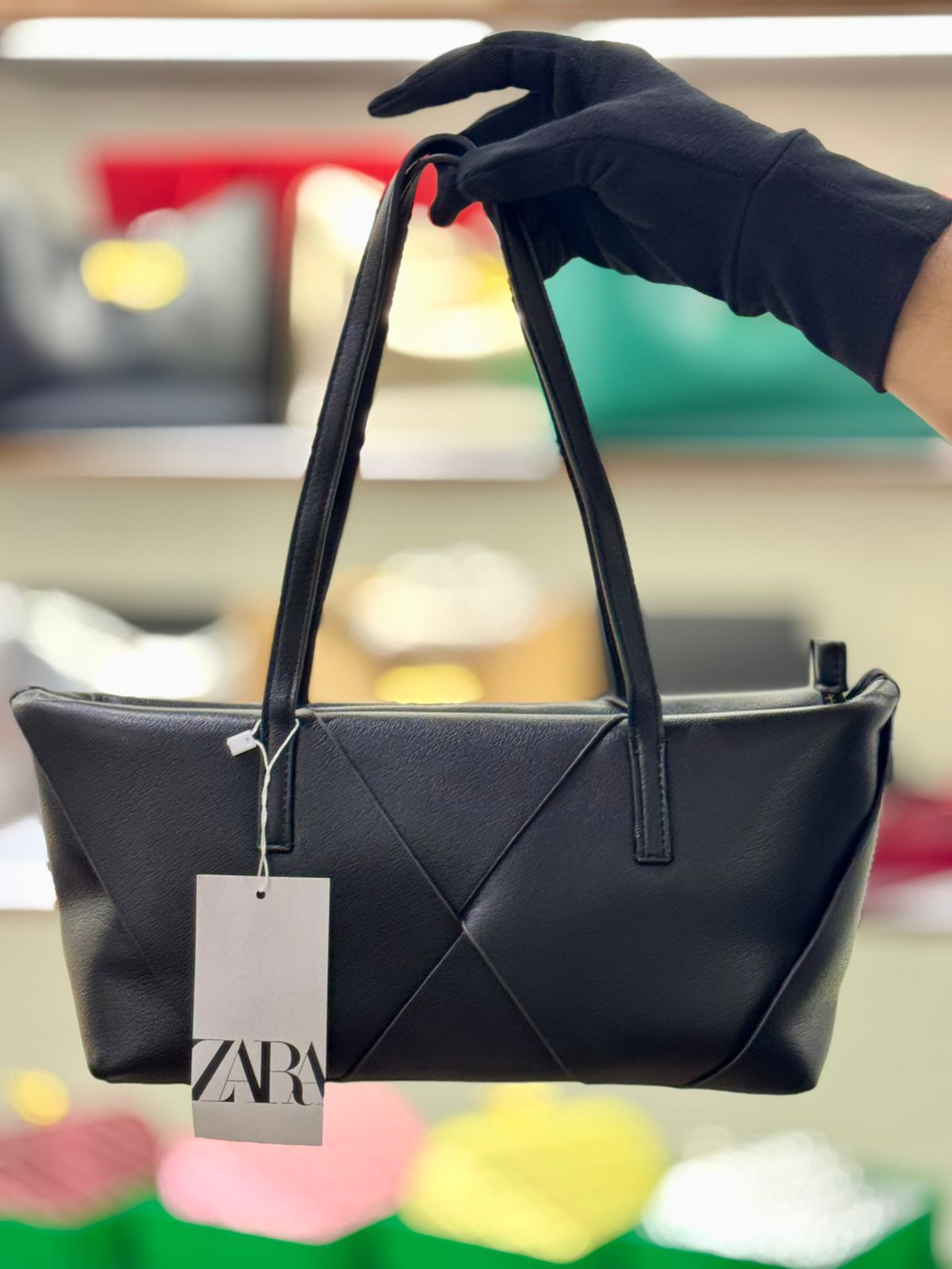 ZARA Women Bag β Premium PU Leather Casual Tote (Black)