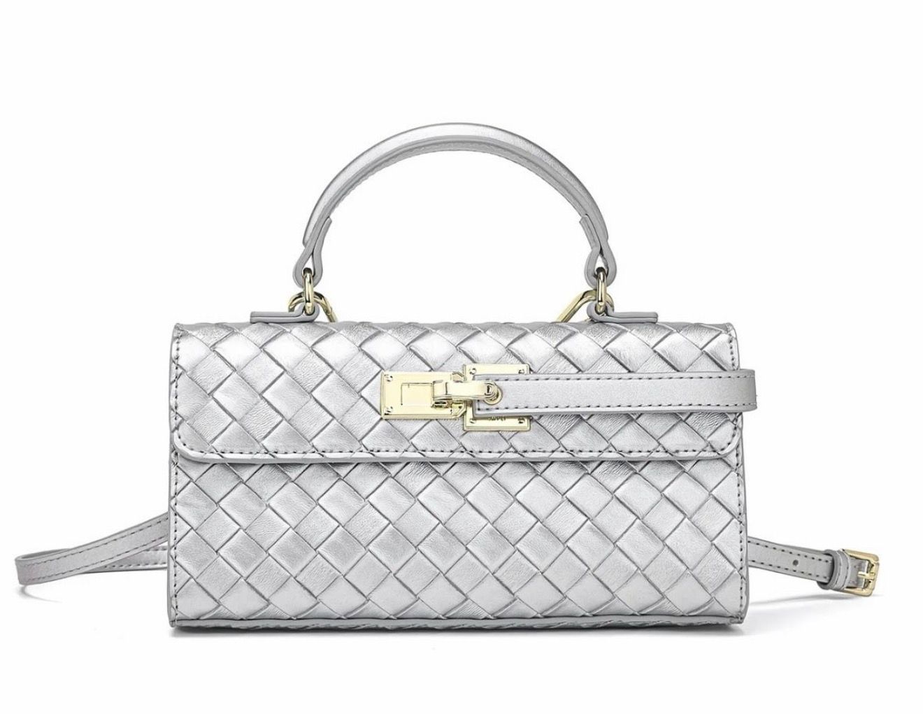 J-W-P-E-I Keyla Top Handle Women Bag – Premium Vegan Leather Edition (Silver)