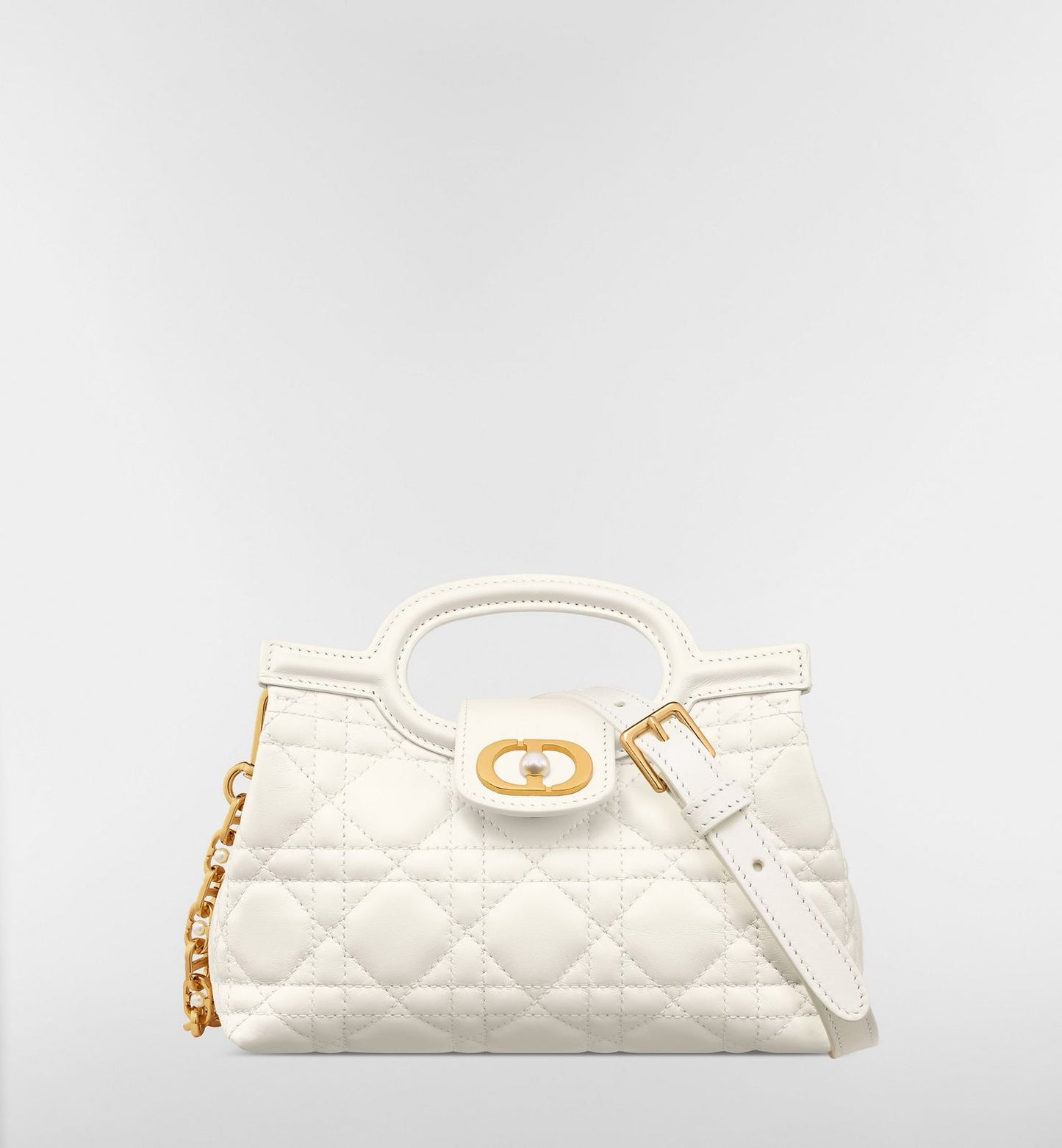 C-H-R-I-S-T-I-A-N D-I-O-R Jolie Top Handle Mini Women Bag – Elegant Edition (White)