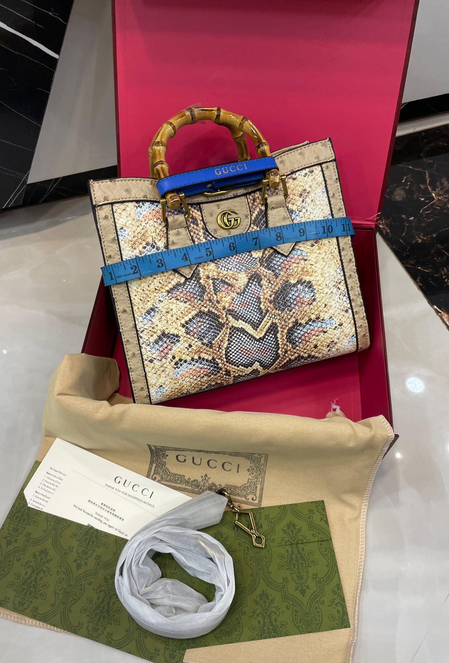 G-U-C-C-I Luxury Bamboo Handle Series Women Bag – Master Quality | (Colorful-3)