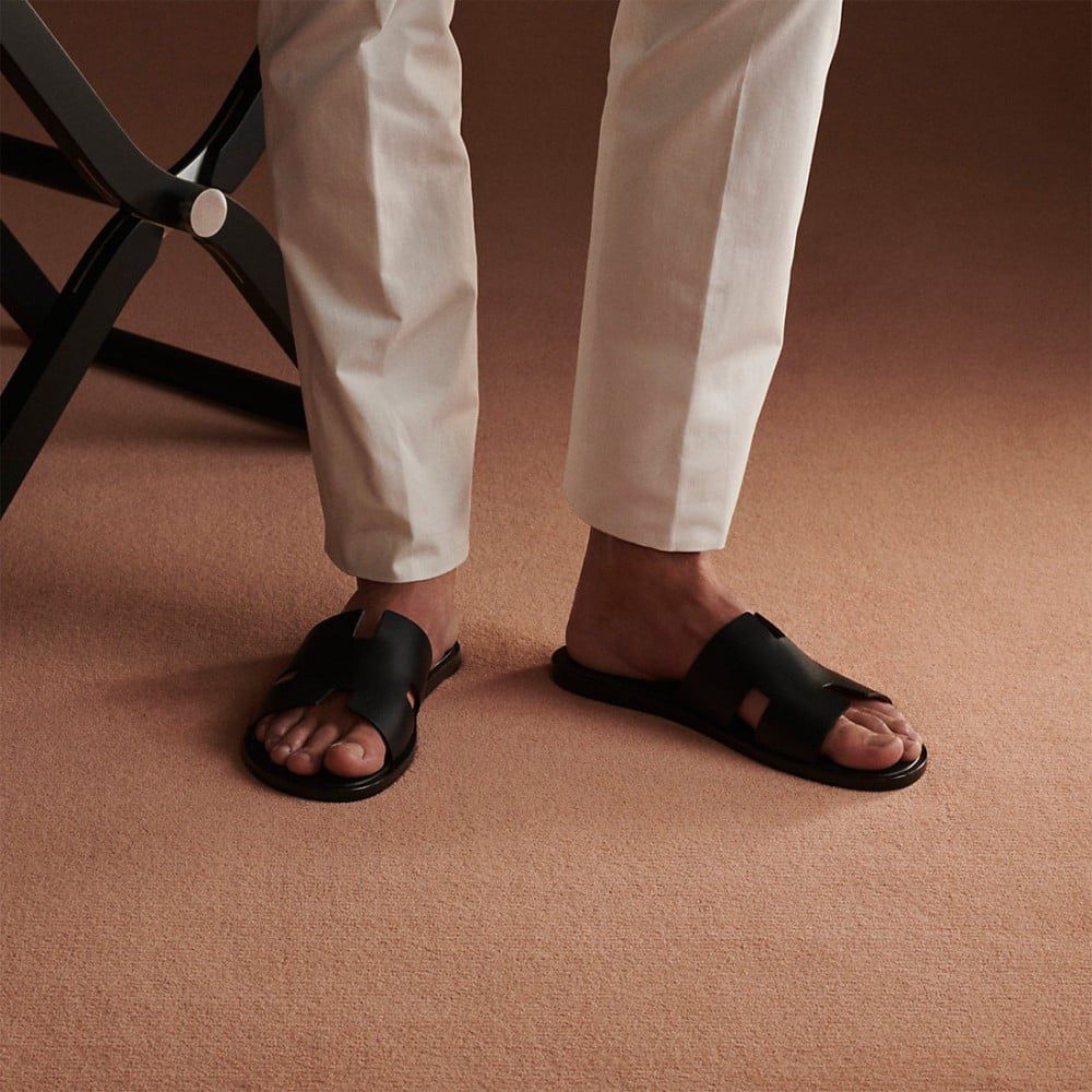 Hermès Izmir Sandal – Gents Men Sandal | Premium Quality (Black)