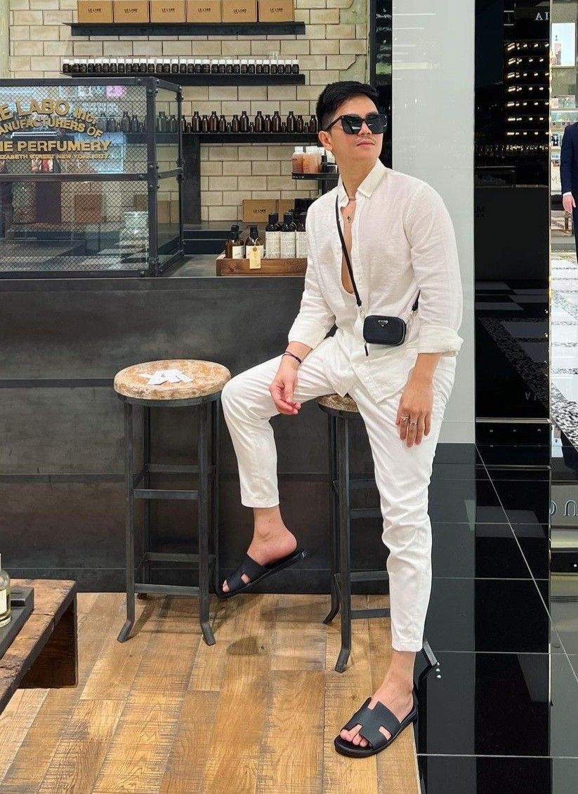 Hermès Izmir Sandal – Gents Men Sandal | Premium Quality (Smoke Grey Black)