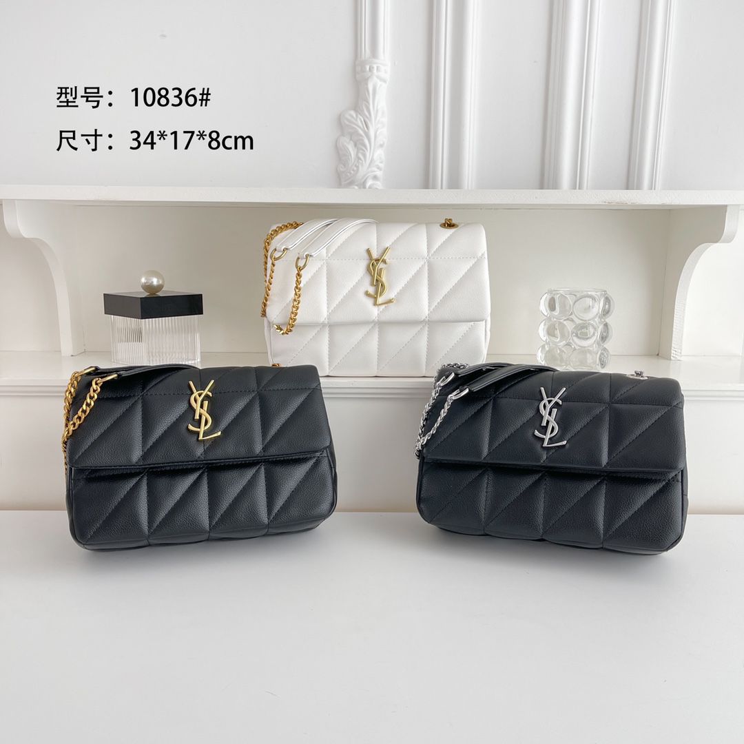 SAINT LAURENT JAMIE 4.3 MINI – Women Bag (Silver Black)