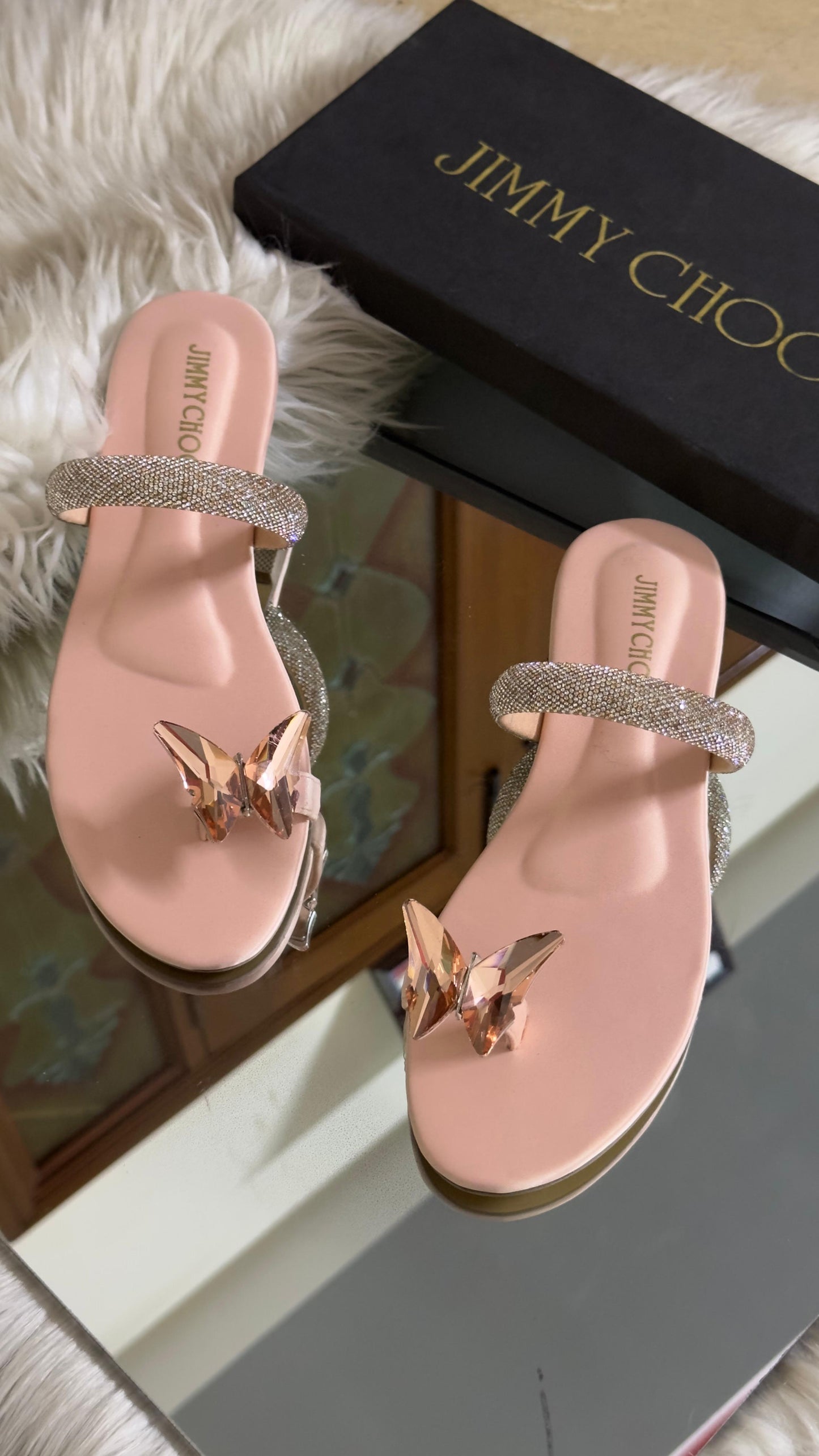 New Arrival – Jimmy Choo Slippers (Peach)