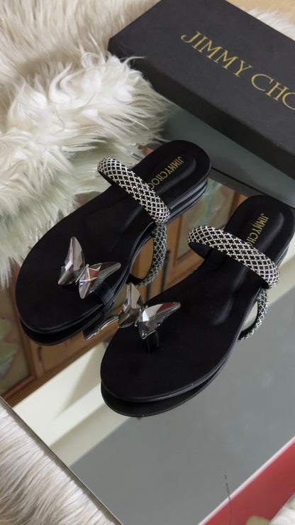 New Arrival – Jimmy Choo Slippers (Black)