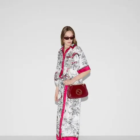 G-U-C-C-I Blondie Small Shoulder Women Bag – Rosso Ancora Red Patent