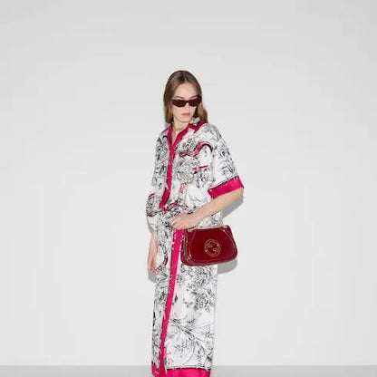 G-U-C-C-I Blondie Small Shoulder Women Bag – Rosso Ancora Red Patent