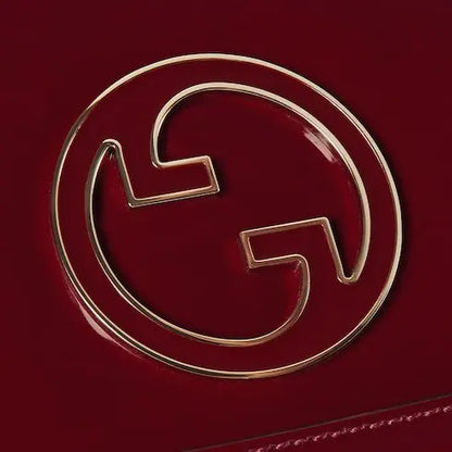 G-U-C-C-I Blondie Small Shoulder Women Bag – Rosso Ancora Red Patent