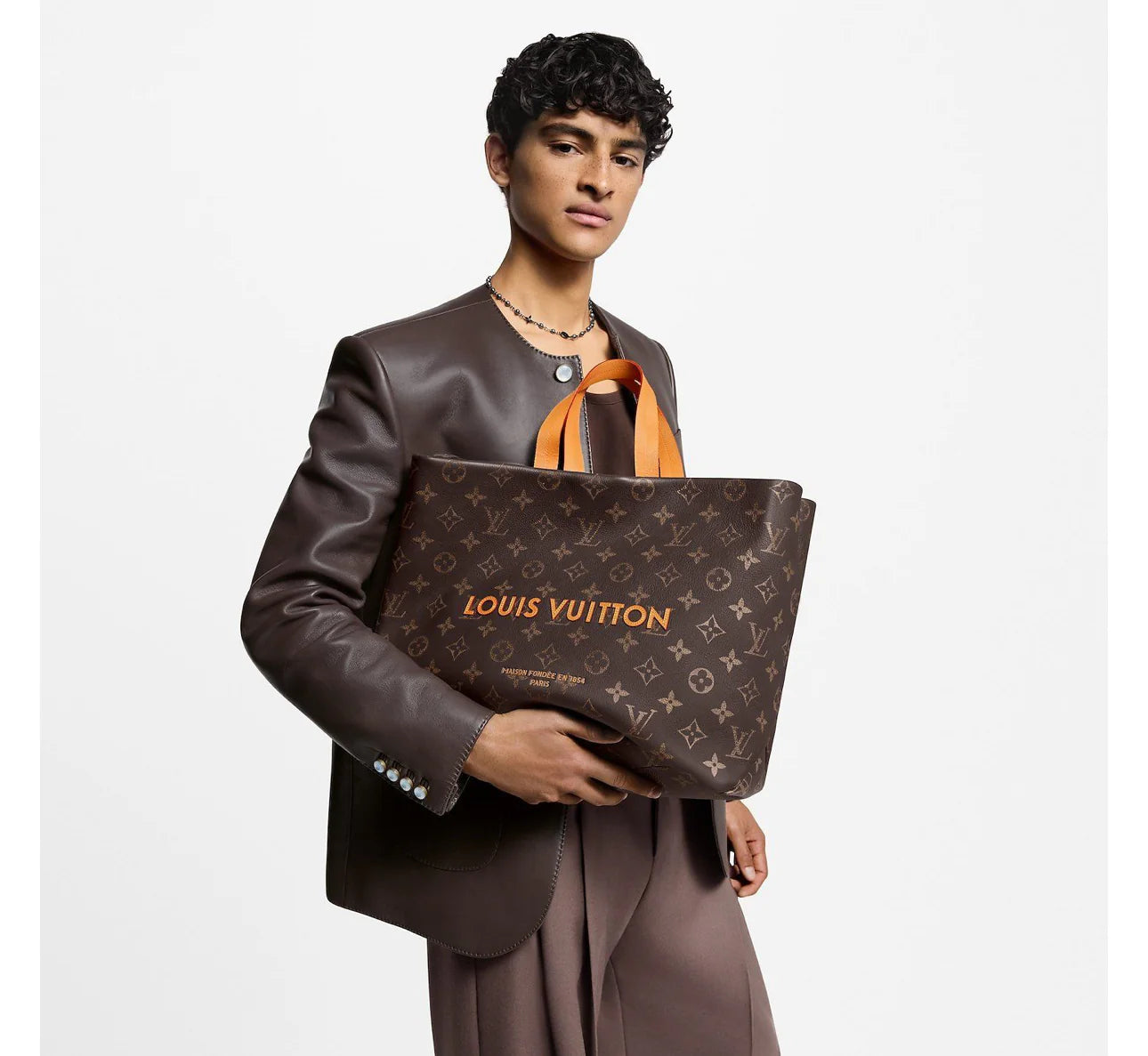 LOUIS VUITTON – Women Shopper Tote MM Bag Premium Quality (Brown)