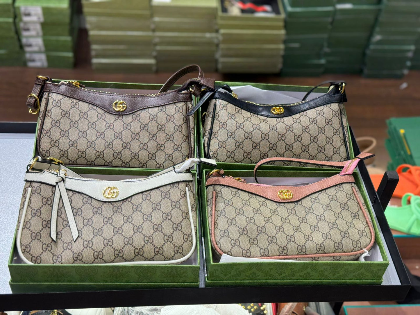 GUCCI OPHIDIA SMALL BAG – Women Bag (Off White Beige)