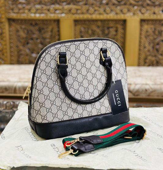 High Quality Gucci Alma Women Bag (White/Black)