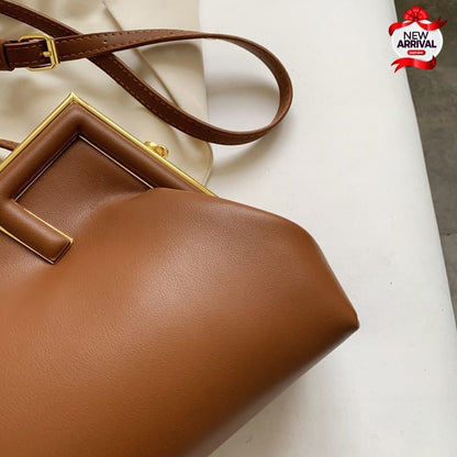 Fendi-Inspired High-Quality Imported Crossbody Bag (Brown)