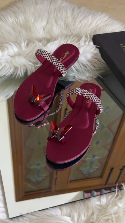 New Arrival – Jimmy Choo Slippers (Maroon)