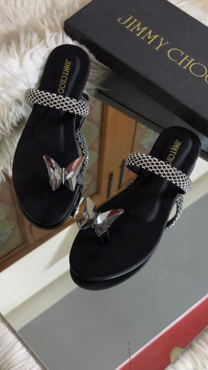 New Arrival – Jimmy Choo Slippers (Black)