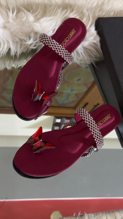 New Arrival – Jimmy Choo Slippers (Maroon)