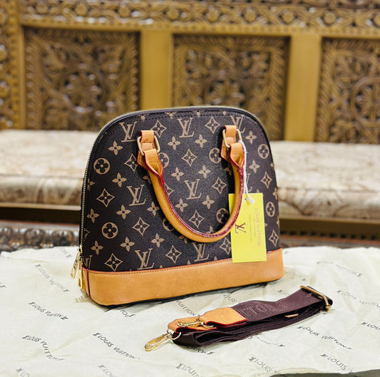 High Quality Louis Vuitton Alma Women Bag (Brown/Mustard)