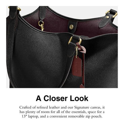 C-O-A-C-H Day Tote Women Bag 2PC Set – Premium Black Edition