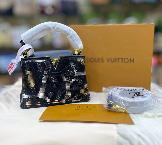 LOUIS VUITTON CAPUCINES MINI – Women Bag (Black Design 2)