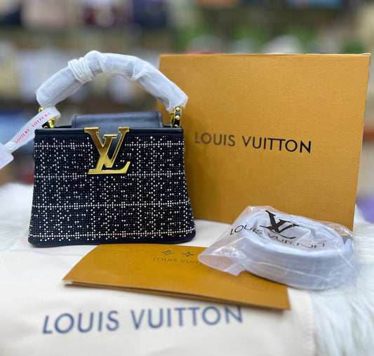 LOUIS VUITTON CAPUCINES MINI – Women Bag (Black Design 3)