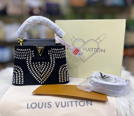 LOUIS VUITTON CAPUCINES MINI – Women Bag (Black Design 4)