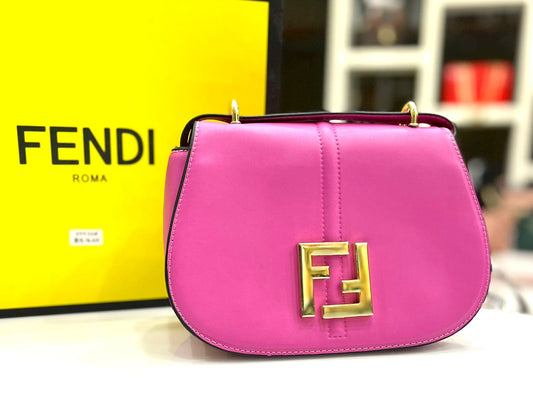 Fendi Women's Crossbody Bag with Long Belt (Pink)