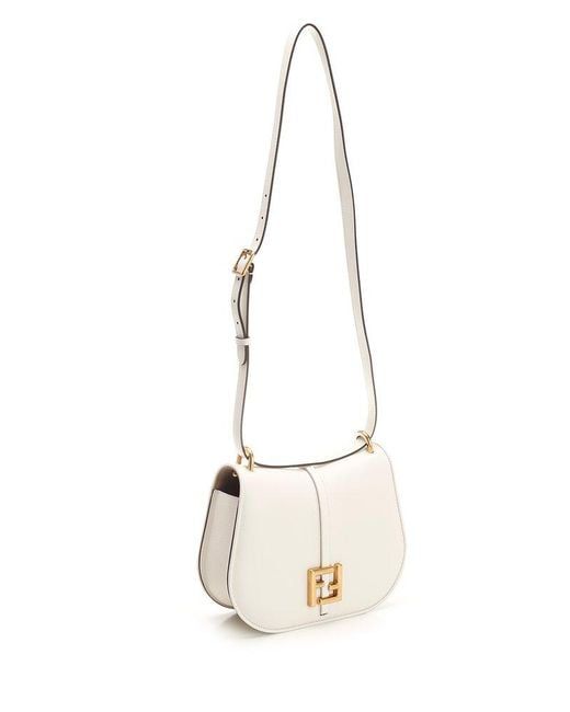 Fendi Women's Crossbody Bag with Long Belt (White)