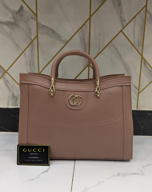 Gucci Women's Stylish Shoulder Bag - Supreme Quality (Beige / Pink)